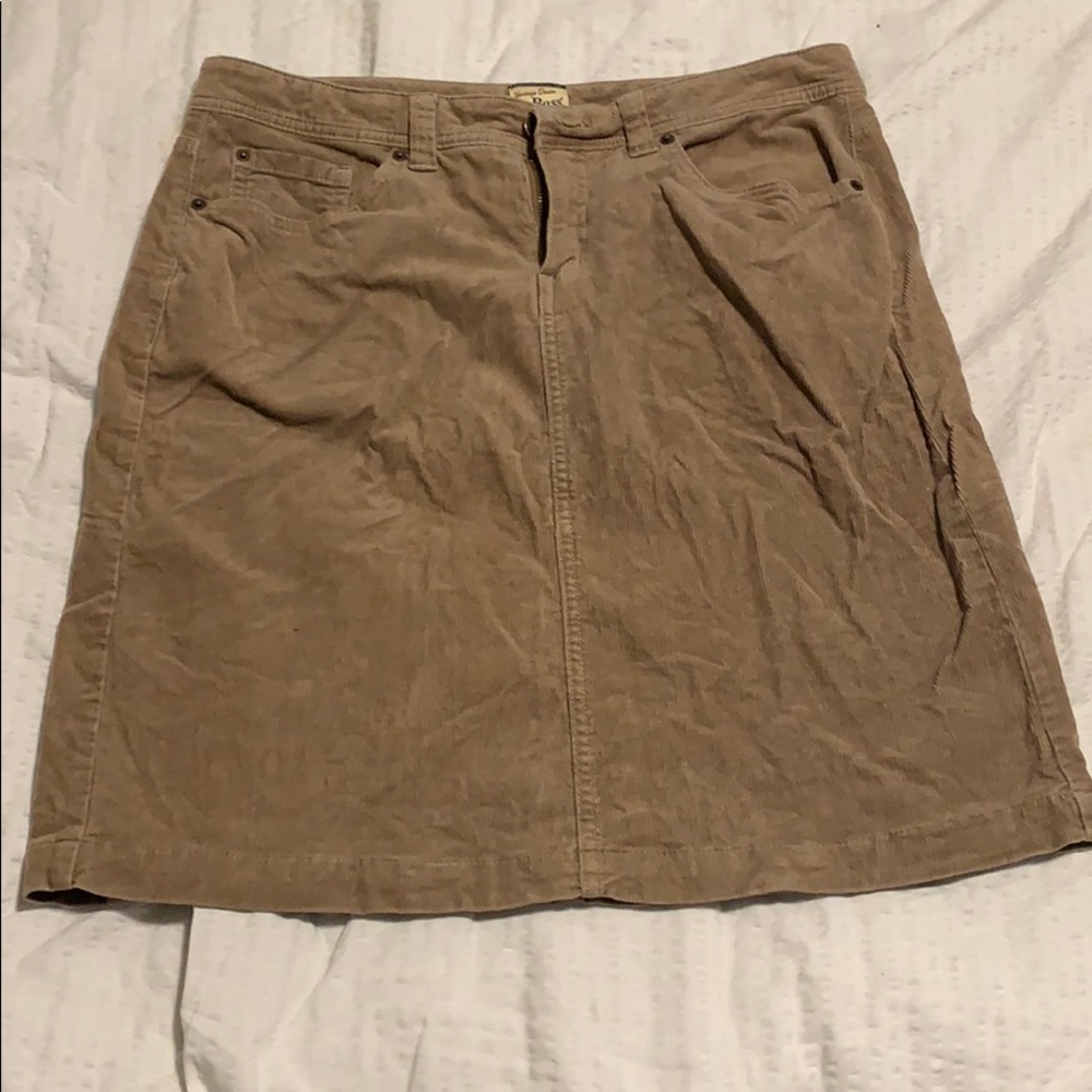 Tan Corduroy Skirt Size 6